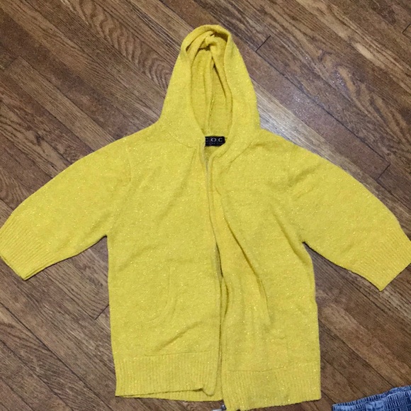 NWOT C.O.C yellow sweater & jeans “America” “golf” - Picture 2 of 5